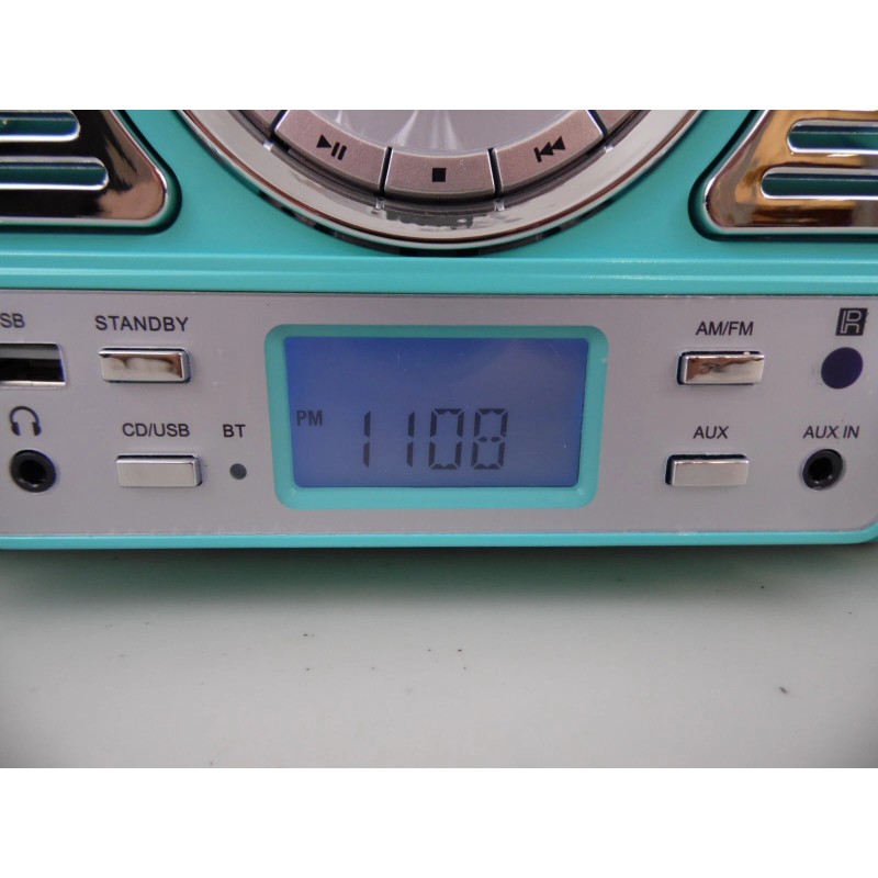 TechPlay QT62BT Bluetooth Tabletop Stereo CD AM FM Radio AUX