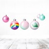 12 Pcs 3.15inch White Iridescent Christmas Ball Ornaments,DIY Plastic Shatterproof