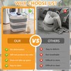 2 Pcs 42L Collapsible Laundry Baskets- Foldable Laundry Basket with