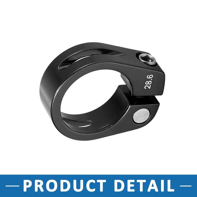 A ABSOPRO 28.6mm Aluminium Alloy Bicycle Seat Post Clamp Seat