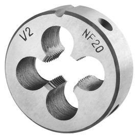 Burkit Troquel de rosca redondo UNF de 1/2"-20, 1/2" x 20 UNF para máquina a la derecha
