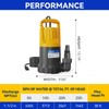 Acquaer 1HP Sump Pump, 4345GPH Submersible Water Pump for Water