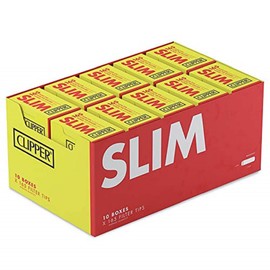 Clipper Slim Filters 6 mm – Box/Box of 165 Filters – Pack of 10 Boxes – Rude Filters Not Packaged