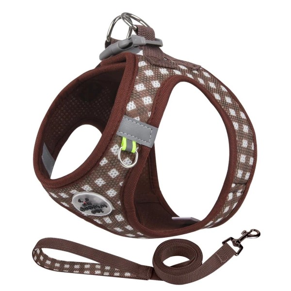 Flymind Soft Mesh Dog Harness and Leash Set, Step-in Escape