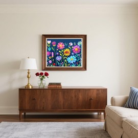 FUKVHIL Cute Flower Paint by Numbers Kit for Adults Beginners, Paint by Number Kits DIY Acrylic Paints by Numbers Kits for on Canvas Arts Mosaic Crafts for Home Wall Decor Gifts 16x20in, No Framed