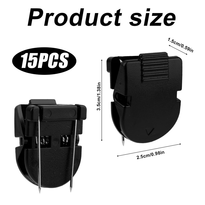 Tinoaly 15pcs Cubicle Clips, Plastic Cubicle Clips for Fabric Walls