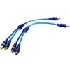 RCA PHONO SPLITTER CABLE BLUE (2 Female to 1 Male)