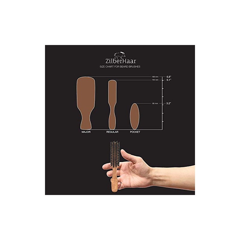 Zilberhaar Basic Beard Brush Kit (Soft Version) 2nd Cut Boar