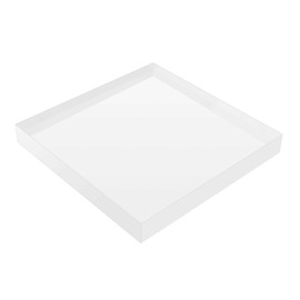 Elitnus Clear Acrylic Display Block – Solid Polished Plexiglass Riser for Jewelry, Figurines, Retail Showcase & Home Decor – Sturdy Acrylic Cube Stand (8" x 8" x 1")