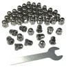 ZDingTech 50pcs M5-0.8 Acorn Cap Nuts,M5-0.8 Cap Nuts,Acorn Hex Cap