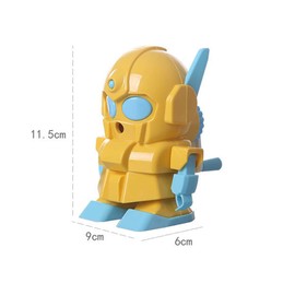 .Robot Pencil Sharpener, Manual Hand Cranking Pencil Sharpener with Cartoon Robot Design, School Office Stationery Supplies - 1Pcs Random Color