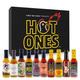 Hot Ones Season 29 - Hot Sauce Challenge - Variety Pack - Hot Sauce Gift Sets - Unique Small Batch Sampler Gift Set - Made with Natural Ingredients - 5 fl oz Bottles (10-Pack)