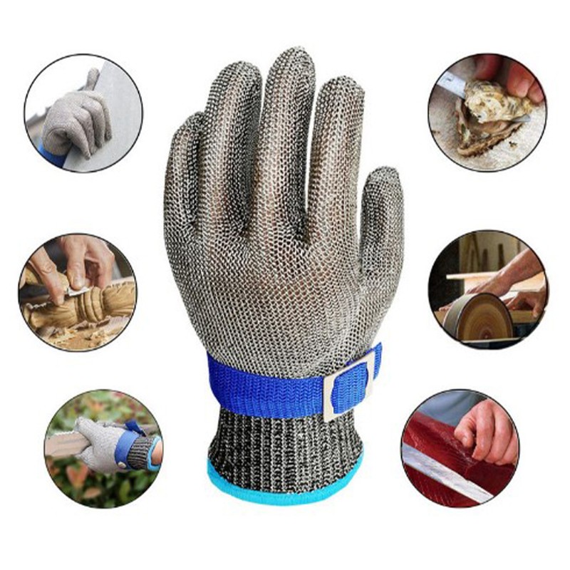 316 Stainless Steel Wire Glove Level 5 Cut Proof Stab