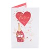 UK Greetings Valentine's Day Card For Partner - Champagne Design