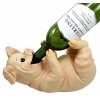 Ebros Pork Chops Pig Wine Holder Figurine Sculpture Kitchen Hosting