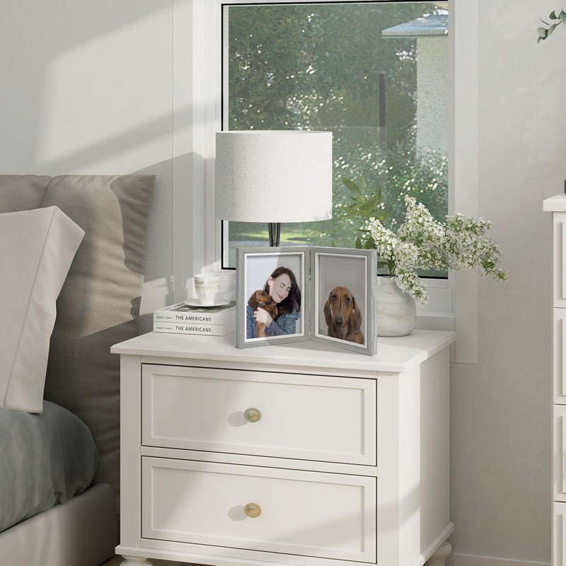 Afuly Photo Frame, 2 Sides, 2L Picture Stand, Stylish, Simple,
