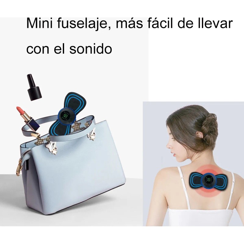 Dingpai X1 Recargable 8 Modos Pulso Electroestimulador Portatil+7parche