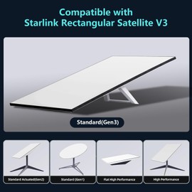 Starlink Gen 3 Cable 50FT/15.2M, Starlink Cable Outdoor, Durable 24AWG Waterproof Extension Cable for Starlink V3, Rectangular Satellite &Mini Dish, Standard Actuated Starlink Replacement Cable 6.5FT