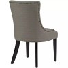 Hawthorne Collections 20.5" Modern Fabric Dining Side Chair in Granite