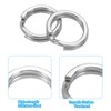PATIKIL Fishing Split Rings 204LB, 100 Pack Stainless Steel Double
