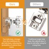 Chibery 10 Pack 1-1/4" Overlay 3D Soft Close Concealed Hinge,