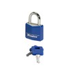 Master Lock 9131EURDCOL Key Padlock in Aluminium with Vinyl Cover,