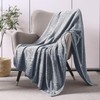 Whale Flotilla Cuddly Blanket with Leaves Pattern, Warm Sofa Blanket,