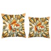 Fancy Goldfish Art Oranda Goldfish Crystals Throw Pillow
