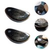 Housoutil Chopstick Rests Holders Ceramic, 2PCS Japanese Spoon Rest, Mini