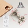 LIKERAINY 95 Degree Full Overlay Hinges 26mm Without Damper Kitchen