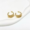 Surrounded Forest Gold Hoop Earrings Gold Knot Earrings for Women,Hypoallergenic