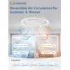 ZMISHIBO Ceiling Fans with Lights | 24 inch Low Profile