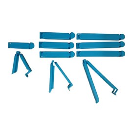 Clips/Pinzas Para Cerrar Bolsas De Alimentos Para Cocina, Polipropileno, 10 Piezas; (4) 13 x 2 x 2 Cm, (4) 9 x 2 x 2 Cm (2) 6 x 1 x 2 cm