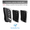 Qunzes Key Fob Cover with Heavy-duty Keychain for Lexus ES