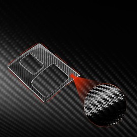 Unifizz Black Carbon Fiber Center Console Seat Heating Button Shifter Mode Control Panel Decoration Sticker for Subaru BRZ/Toyota GR86 2022-2024, Auto Interior Trim Accessories (Right Drive)