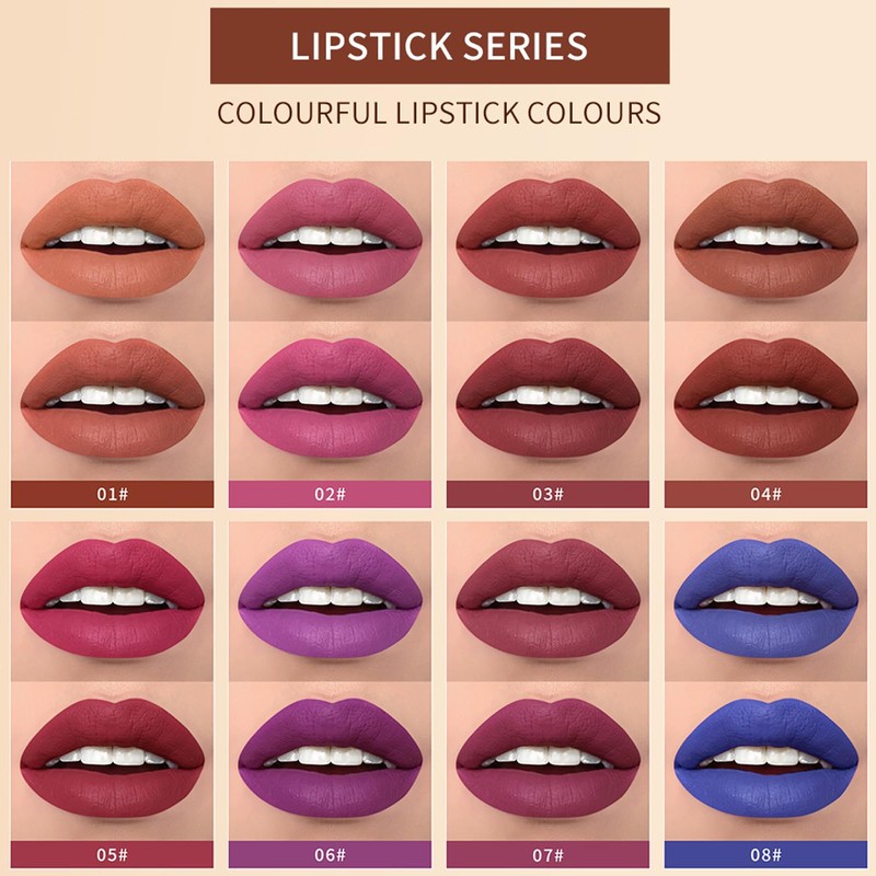 HWSHQY OO Dual Ended Lip Makeup,2-in-1 Matte Liquid Lipstick Lip