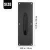 Vkinman Stainless Steel Pull Push Door Handle with Plates Escape