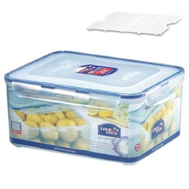 Lock & Lock Classic Rectangular Food Container with Tray, 6.5L (295 x 230 x 138mm)