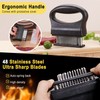 Meat Tenderizer, 48 Stainless Steel Ultra Sharp Needle Blades, Cooking