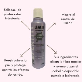 Leave In Ácido Hialurónico extra hidratante Nefertiti130ml