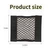 Wmavale Universal Mesh Cargo Net with Tape, Black Polyester, Hook