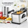 OVENTE Electric Deep Fryer 2 Liter Capacity, 1500 Watt Lid