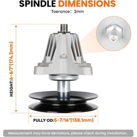 618-06978 Spindle 918-06978 Assembly 54 inch Deck Fit for Cub Cadet RZT-L54 RZT-LX54 RZT-S54 ZT1-54 XT1-ST XT1-GT XT2-GX, for Troy-Bilt MustangXP Bronco TB2454, for Craftsman G8400 Z6900 Lawn Mower