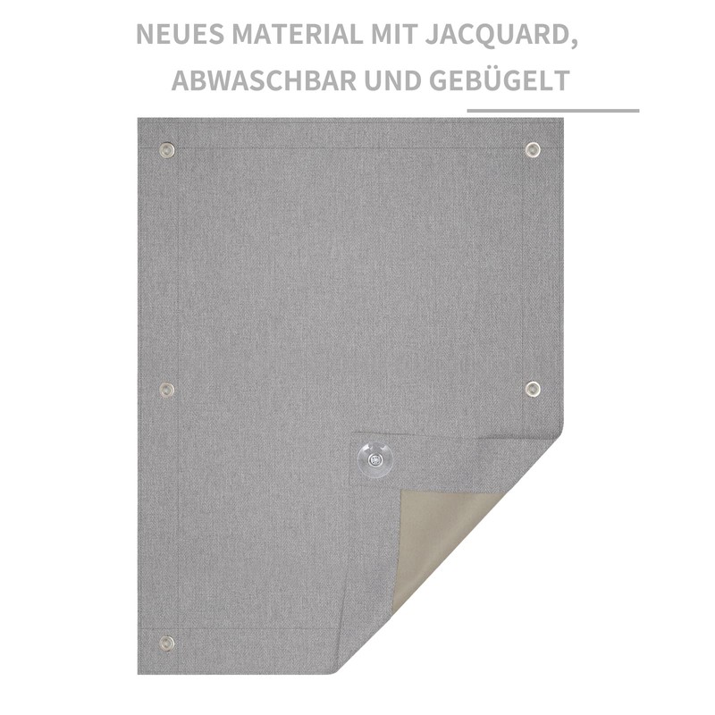 WOLTU Thermal Skylight Roller Blind, No Drilling, Sun Protection, Blackout