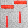 MBAIYO 2 Pcs 7'' Textured Paint Roller, Rubber Pattern Paint