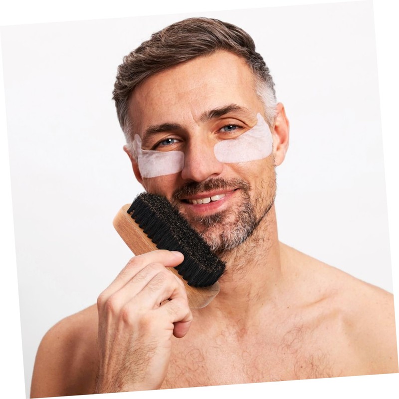 Gatuida 2pcs Beechwood Grooming Brush for Men Versatile Hair Styling
