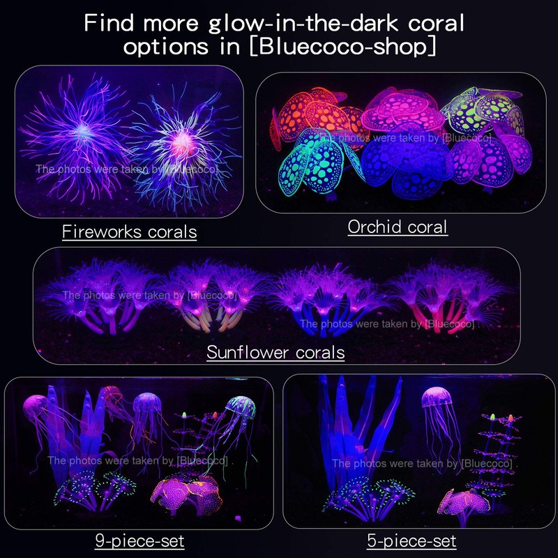 Bluecoco Soft Silica Gel Moves Naturally with Water Flow, Aquarium