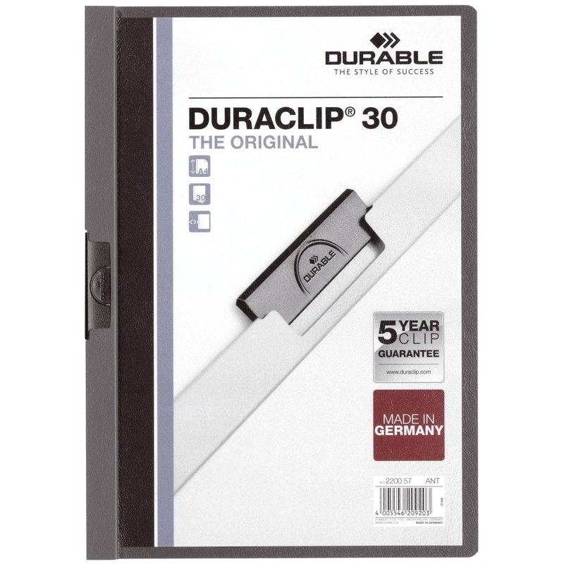 DURACLIP 30 A4 Clip Folder | Holds Up-to 30 Sheets