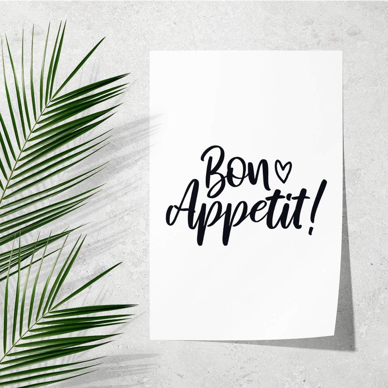 JUNIWORDS Bon Appetit Poster 20x30cm