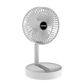 Dosyu Ventilador Plegable para Escritorio 3 Velocidades Recargable (Blanco)
